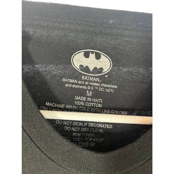 Boys Medium Batman Shirt Black‎ - Picture 2 of 3